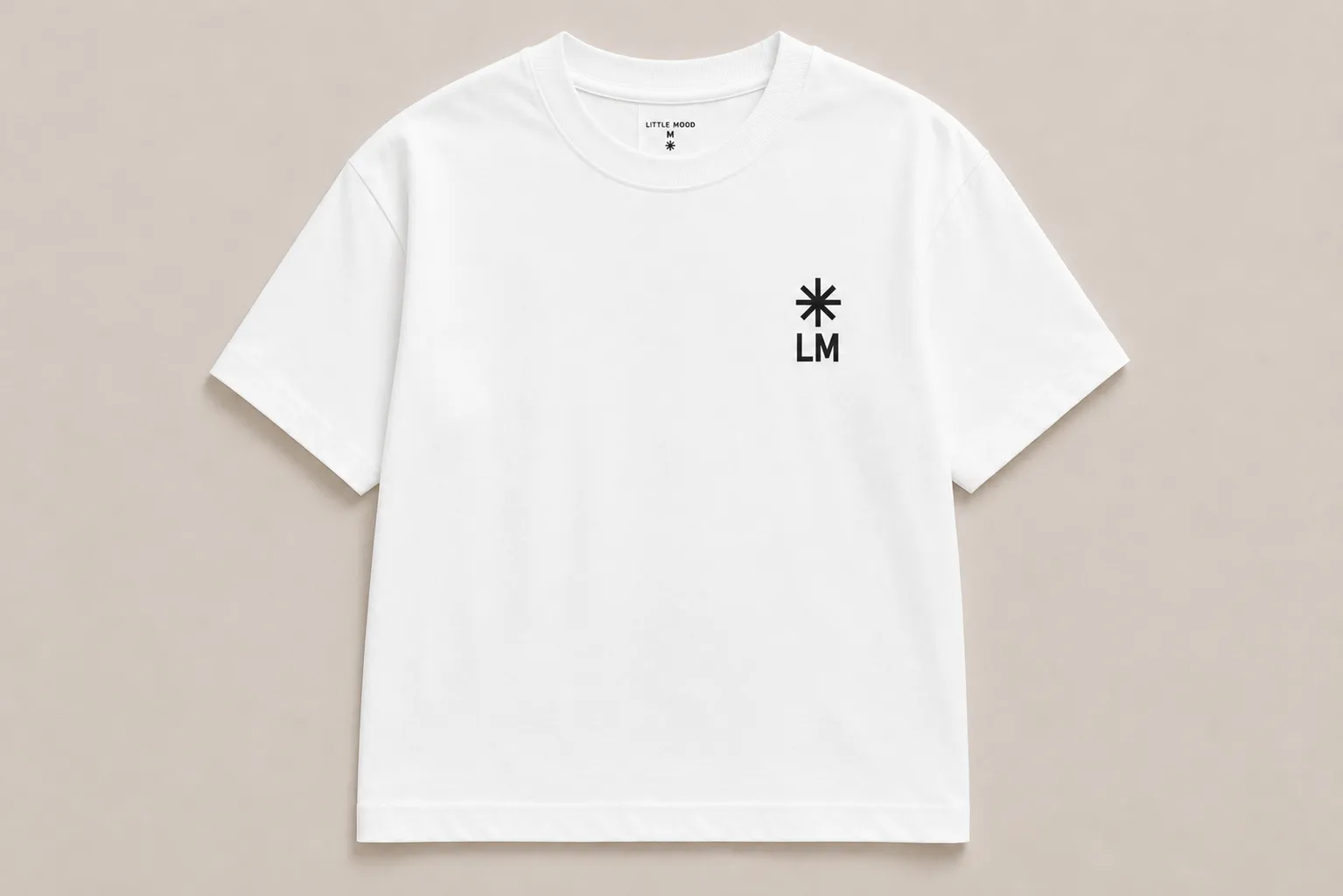Brush Tee - White