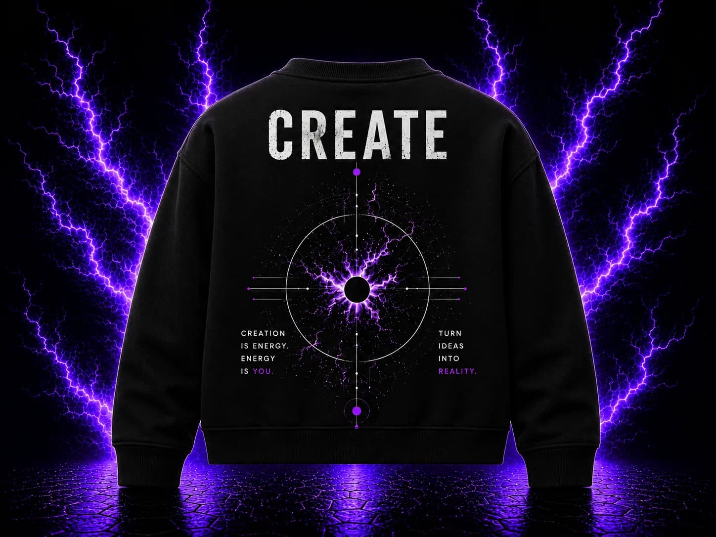 CREATE Crewneck - Black back