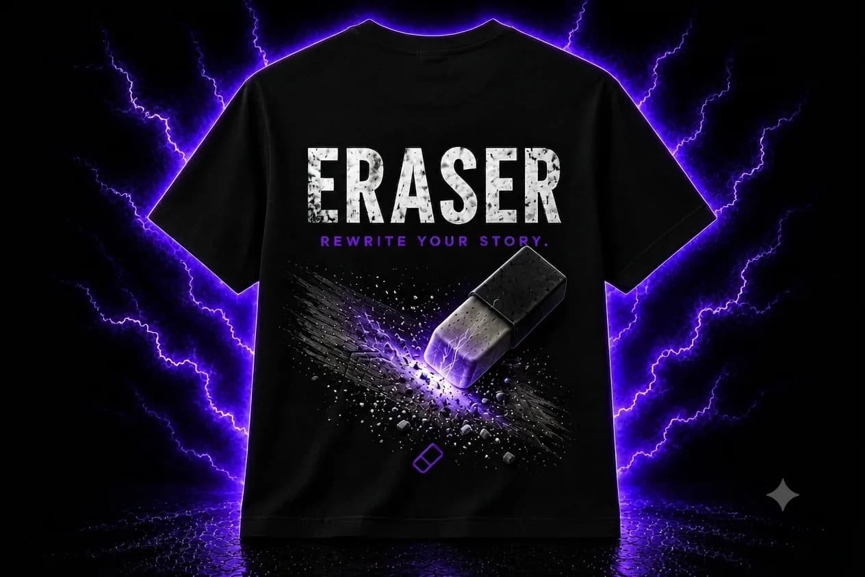 ERASER Tee - Black back